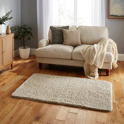 An Image of Washable Shaggy Rug Dove (Grey)