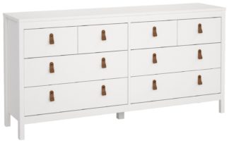 An Image of Tvilum Madrid 4+4 Drawer Chest - White