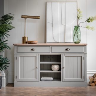 An Image of Elda Large Sideboard Taupe