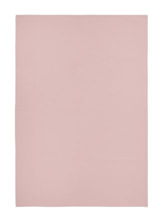 An Image of Argos Home Plain Cotton Flatweave Rug -Pink - 120x170cm