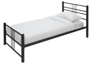 An Image of Argos Home Atlas Single Metal Bed Frame - Black