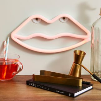 An Image of Lips Neon Sign Red