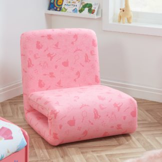 An Image of Disney Princess Fold Out Bed Chair Pink