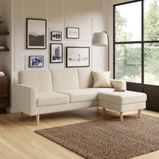 An Image of Jacob Sherpa Corner Sofabed Ivory