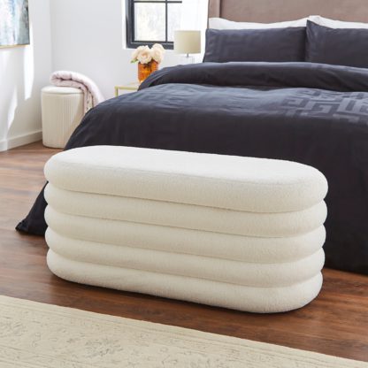 An Image of Murray Sherpa Storage Ottoman Ivory