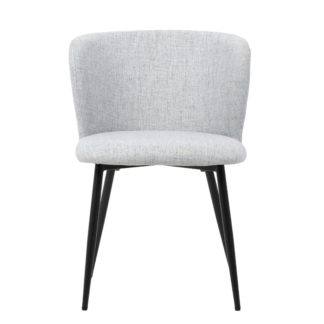 An Image of Mandy Dining Chair, Linen Grey