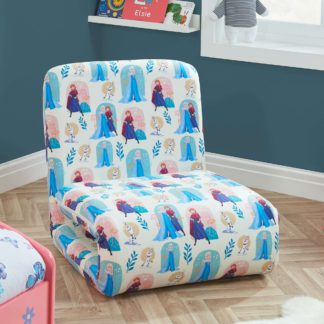 An Image of Disney Frozen Fold Out Bed Chair MultiColoured