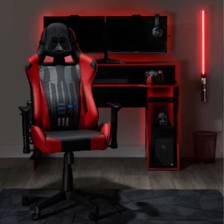 An Image of Star Wars Darth Vader Hero Gaming Chair Red