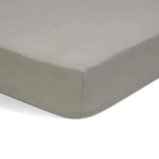 An Image of Habitat Polycotton Sage Fitted Sheet - Double