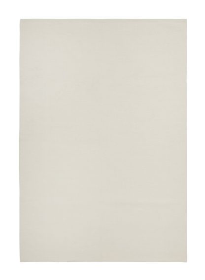 bc2334bd6994226a48bbff6952d4d98dd3a45fc55f1bdd05c2cb3c465fb3f9ad.jpg An Image of Argos Home Plain Cotton Flatweave Rug - 60x90cm - Cream