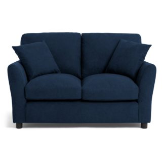 An Image of Argos Home Aleeza Fabric 2 Seater Sofa - Navy