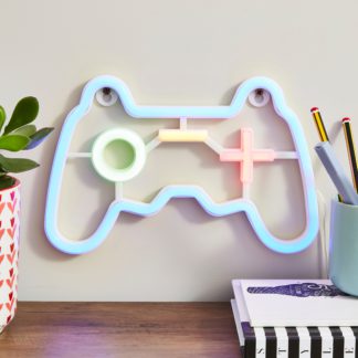An Image of Game Controller Neon Sign MultiColoured