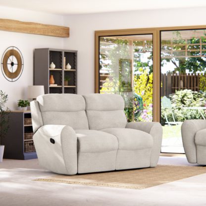c262dce852704f206003c36261598d24513fccc1ae8d08277cc30bad608d89c2.jpg An Image of Wareham 2 Seater Manual Recliner Sofa Honeycomb Chenille Latte