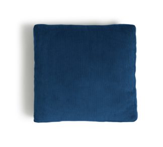 An Image of Habitat Cord Cushion - Navy - 43x43cm