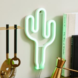 An Image of Cactus Neon Sign Green