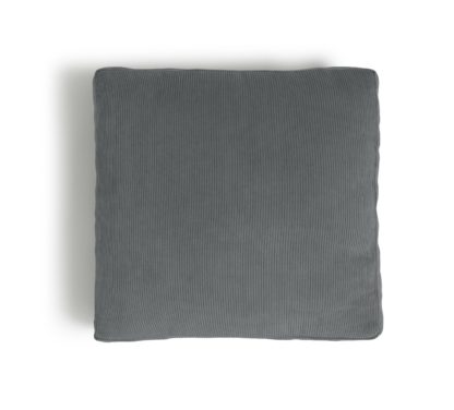 An Image of Habitat Cord Cushion - Charcoal - 43x43cm