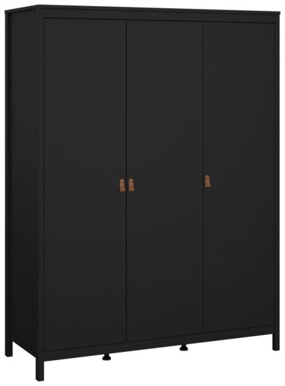 d526c5066365987f534b3b75330ceb35e9193fc115efc932c30ed4bea3cbfb55.jpg An Image of Tvilum Madrid 3 Door Wardrobe - White