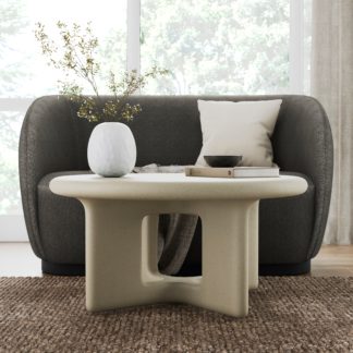 An Image of Rue Concrete Coffee Table Cream
