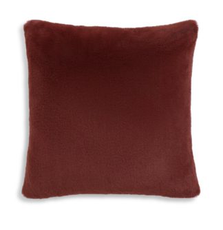 An Image of Habitat Textured Cushion Cover - Burnt Orange - 43X43cm