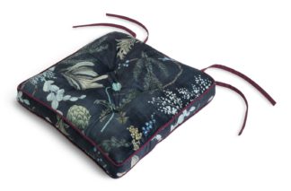 An Image of Habitat Winter Floral Pack of 2 Seat Cushion