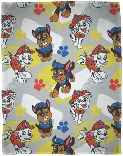 An Image of Paw Patrol Kids Fleece Throw - Multicoloured - 150X100cm