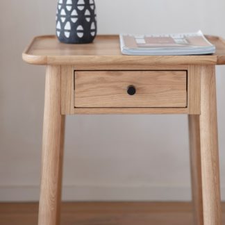 An Image of Kalia 1 Drawer Side Table Natural