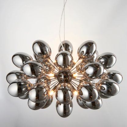 An Image of Vogue Moline 8 Light Pendant Light Black