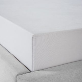 An Image of Dorma Brushed Cotton 35cm Fitted Sheet Grey
