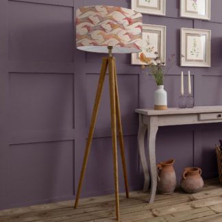 An Image of Aratus Tripod Floor Lamp with Dakota Shade Dakota Sand Beige