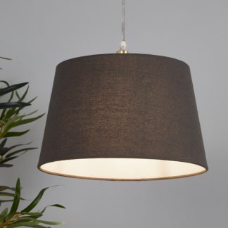 An Image of Finn Tapered Lamp Shade - 30cm - Charcoal