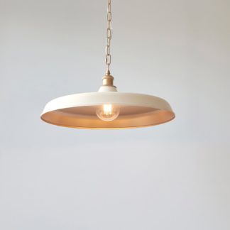 An Image of Vogue Ashton 1 Light Pendant Light White