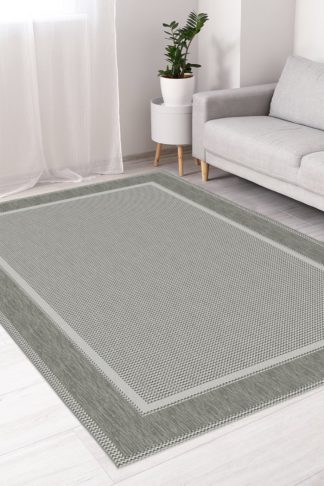 An Image of Solstice Grey Indoor Outdoor Rug