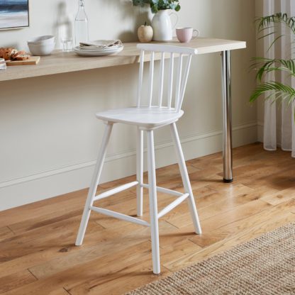 An Image of Harvey Bar Stool, Beech Wood Navy