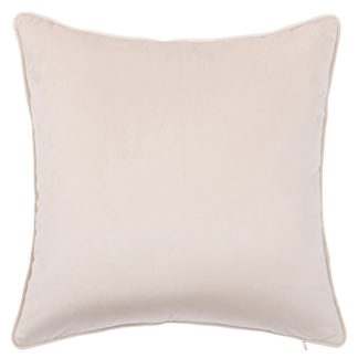 An Image of Large Plain Velvet Cushion - Natural - 58x58cm