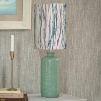 An Image of Inopia Table Lamp with Falls Shade Falls Indigo Blue