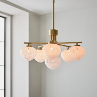 An Image of Vogue Helena 6 Light Pendant Light Gold