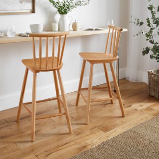 An Image of Harvey Bar Stool, Beech Wood Natural