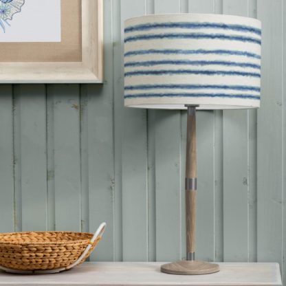 An Image of Solensis Large Table Lamp with Merella Shade Cobalt Blue