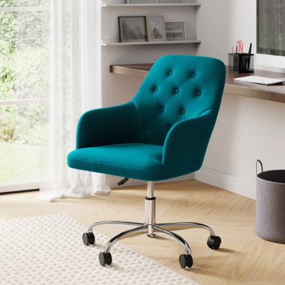 An Image of Ashleigh Buttoned Back Office Chair MultiColoured