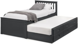 An Image of Julian Bowen Maisie Guest Bed with Drawer - Anthracite