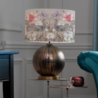 An Image of Belina Table Lamp with Acanthis Shade Bronze