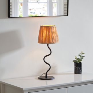 An Image of Vogue Priya Table Lamp Black