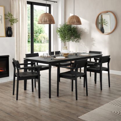 An Image of Hudson 6-8 Seater Rectangular Extendable Dining Table, Oak Oak