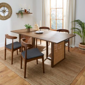 An Image of Mila 8 Seater Rectangular Dining Table, Mango Wood Brown