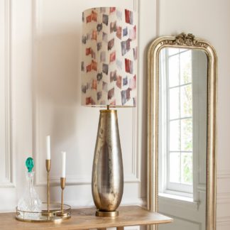 An Image of Minerva Table Lamp with Arwen Shade Arwen Scarlet Red