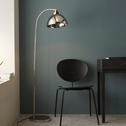 An Image of Vogue Micha Floor Lamp Nickel