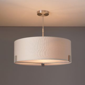 An Image of Vogue Balaton 3 Light Pendant Light Nickel