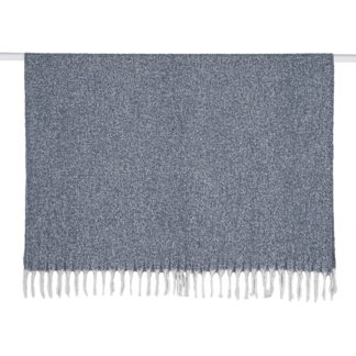 An Image of Faux Mohair Throw - 130x180cm - Light Blue