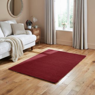 An Image of Manhattan Wool Rug Red