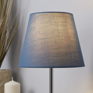 An Image of Clyde Tapered Lamp Shade - 20cm - Sky Blue